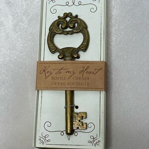 Kate Aspen Key to My Heart antique look bottle opener